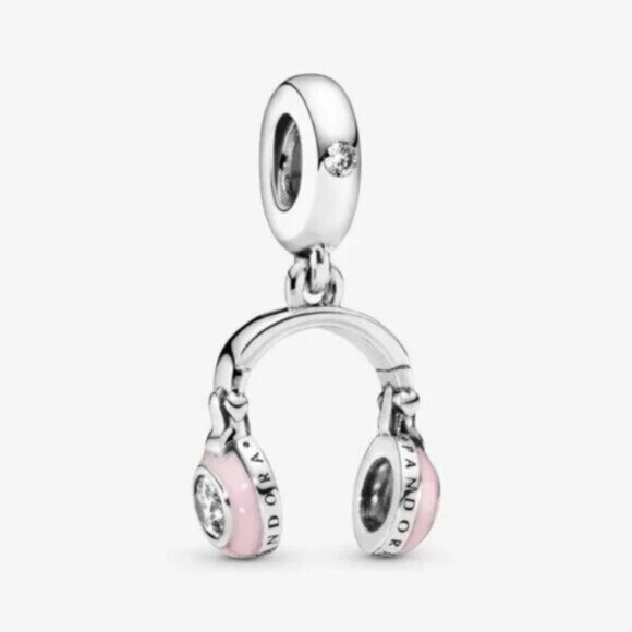 Pandora earphone strap pink Charm - Picture 1 of 3
